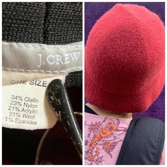 y2k fuzzy vintage bucket hat j crew one size - Picture 4 of 4